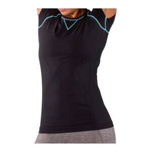 NEW ZENSAH women's run seamless short sleeve top in black